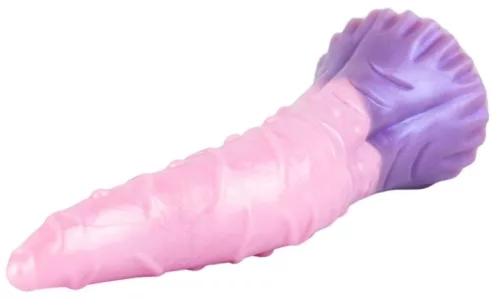 Pinky Tongue – érzéki dildó pink-lila színben 25 x 5.5 cm