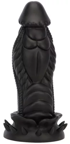Allkus – prémium fekete dildó 20 x 7.5 cm