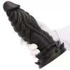 Allkus – prémium fekete dildó 20 x 7.5 cm