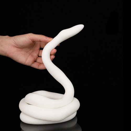 Ultra Snake hosszú dildó 120 x 2.7cm Fehér