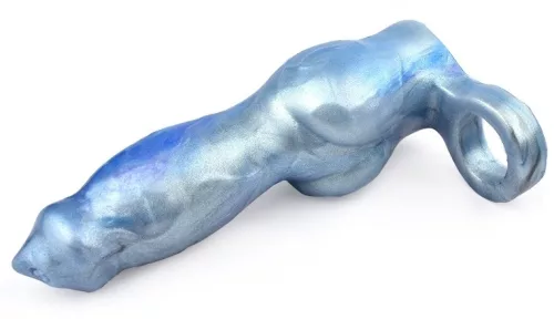 Kötött péniszrá északi prémium bázis 18 x 6,5 cm, kék