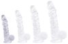Dildick S – átlátszó, 12,5 cm-es dildó
