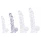 Dildick átlátszó vibrátor – prémium intim élmény 15 x 4 cm