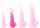 Átlátszó zselés dildó – 14 cm pink színben