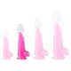 Átlátszó zselés dildó – 14 cm pink színben
