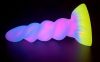 Unicorn Spiral – világító, spirális vibráló dildó 17 cm