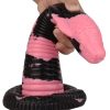 Cobra Snake Dildo – prémium, 18 cm-es fekete-rózsaszín eszköz