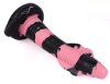 Cobra Snake – prémium vibrátor, 26 cm hosszú, fekete-rózsaszín