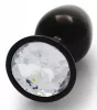 Bijou – fekete átlátszó kerek gem anális izgató 6x2.6cm