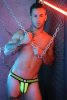 Breedwell Daycrawler – fekete-fluoreszkáló jockstrap