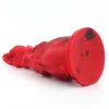 Sklirt Dildo – prémium vörös, 21 x 7 cm érzéki játék
