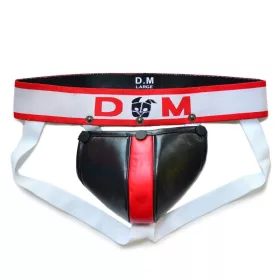 Jockstrap Neo Dungeon - fekete-piros prémium alsónemű