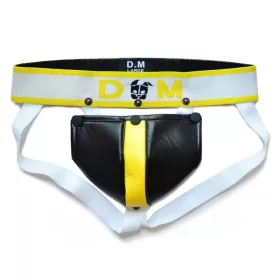   Jockstrap Neo – fekete-sárga férfi fehérnemű prémium stílusban