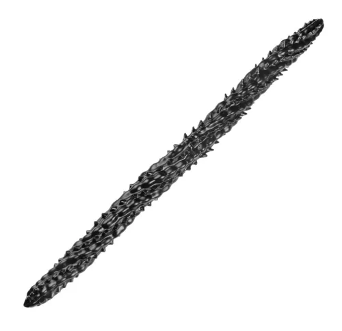Big Silur – prémium fekete dildo (80 x 6.5 cm)