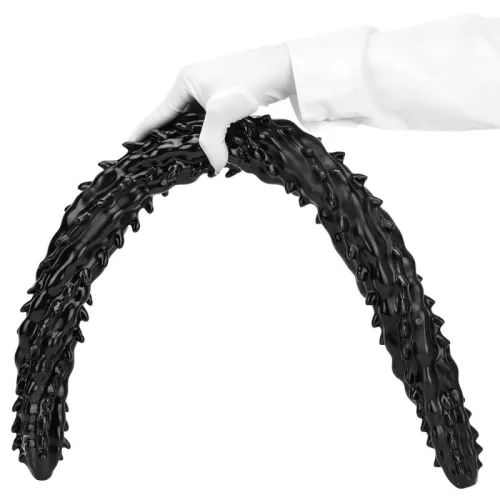 Big Silur – prémium fekete dildo (80 x 6.5 cm)