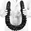 Big Silur – prémium fekete dildo (80 x 6.5 cm)
