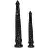 Piov Dildo S – prémium fekete 43x6 cm-es intim játék