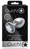 Bijou anal – ezüst átlátszó kerek gyöngy 7x3.3 cm