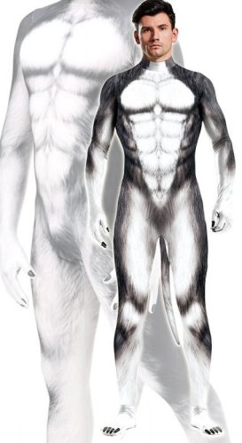 Prémium szürke husky kutya cosplay jelmez