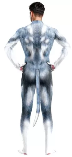 Kék-szürke husky kutya cosplay ruha