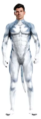 Kék-szürke husky kutya cosplay ruha