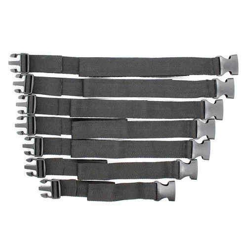 Fekete pántos camisole klipsz – 7 darabos csomag