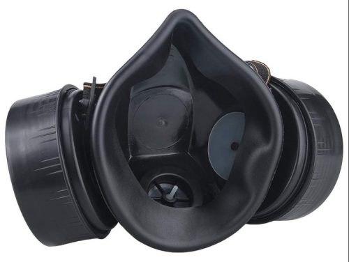 Double Duo - fekete intim maszk a szenvedélyért