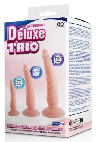 Deluxe Trio – realisztikus dugó szett elegáns prémium kivitelben