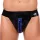 Xrub latex jockstrap – stílusos fekete-kék férfi alsó