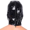 Xrub latex kapucnis maszk – prémium latex élmény fekete színben