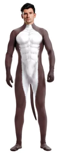 Donkey Cosplay – fehér-barna jelmez prémium kivitelben