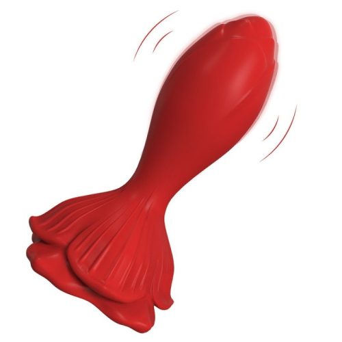 Rózsa szirmai – vibráló anális dugó 7 x 3 cm