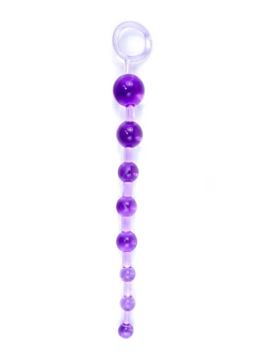 Jelly Anal 10 gyöngyös dugó lila