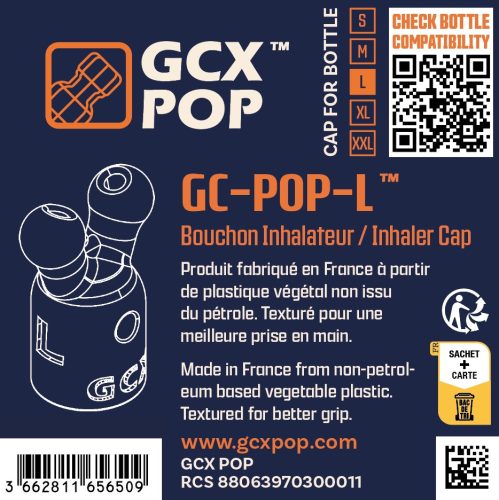 Aroma Inhaler Cap GC-POP™ – prémium aroma inhaláló kupak L-es méretben