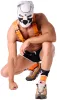 Paw Kinky Puppy – érzéki narancssárga zokni