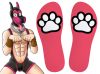 Paw Kinky Puppy – érzéki rózsás zokni 