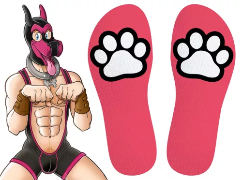 Paw Kinky Puppy – érzéki rózsás zokni