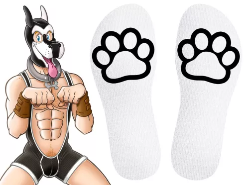 Paw Kinky Puppy – érzéki fehér zoknik