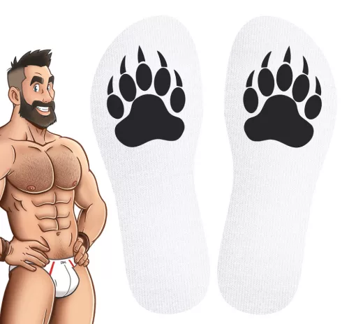 Proud Bear SneakXX – prémium fehér zokni
