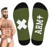 Hanky Army SneakXX – divatos zöld magas zoknik