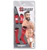 HANKY FIST SneakXX – magasszárú zokni piros színben