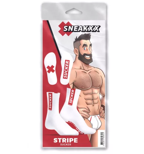 Stripe Sucker SneakXX – prémium sávos zokni érzéki kényelemhez