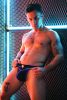 Breedwell Transistor – elegáns fekete-kék jockstrap
