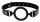 Silicone Ring Gag – prémium szilikon ring gag 40mm fekete