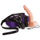 Sexxbian Alba – vibráló öv dildo, 17 x 4,3 cm