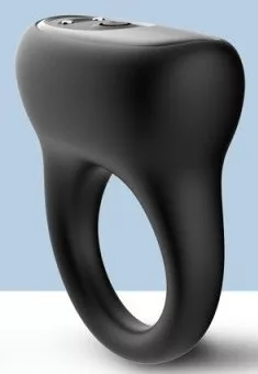 Vrizz vibrációs péniszgyűrű - fekete, 33mm, 9 program