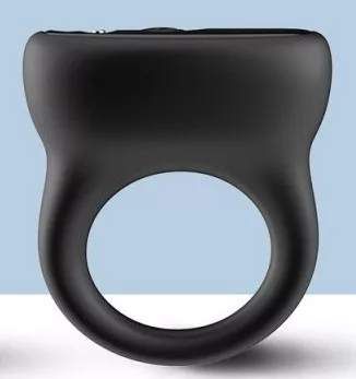 Vrizz vibrációs péniszgyűrű - fekete, 33mm, 9 program