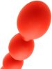 Prémium szilikon anál golyók - Stretch Eggs L 47 x 6 cm piros