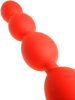 Prémium szilikon anál golyók - Stretch Eggs L 47 x 6 cm piros