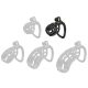 Nexia - prémium férfi chastity ketrec, 6,5 x 3,1 cm, fekete